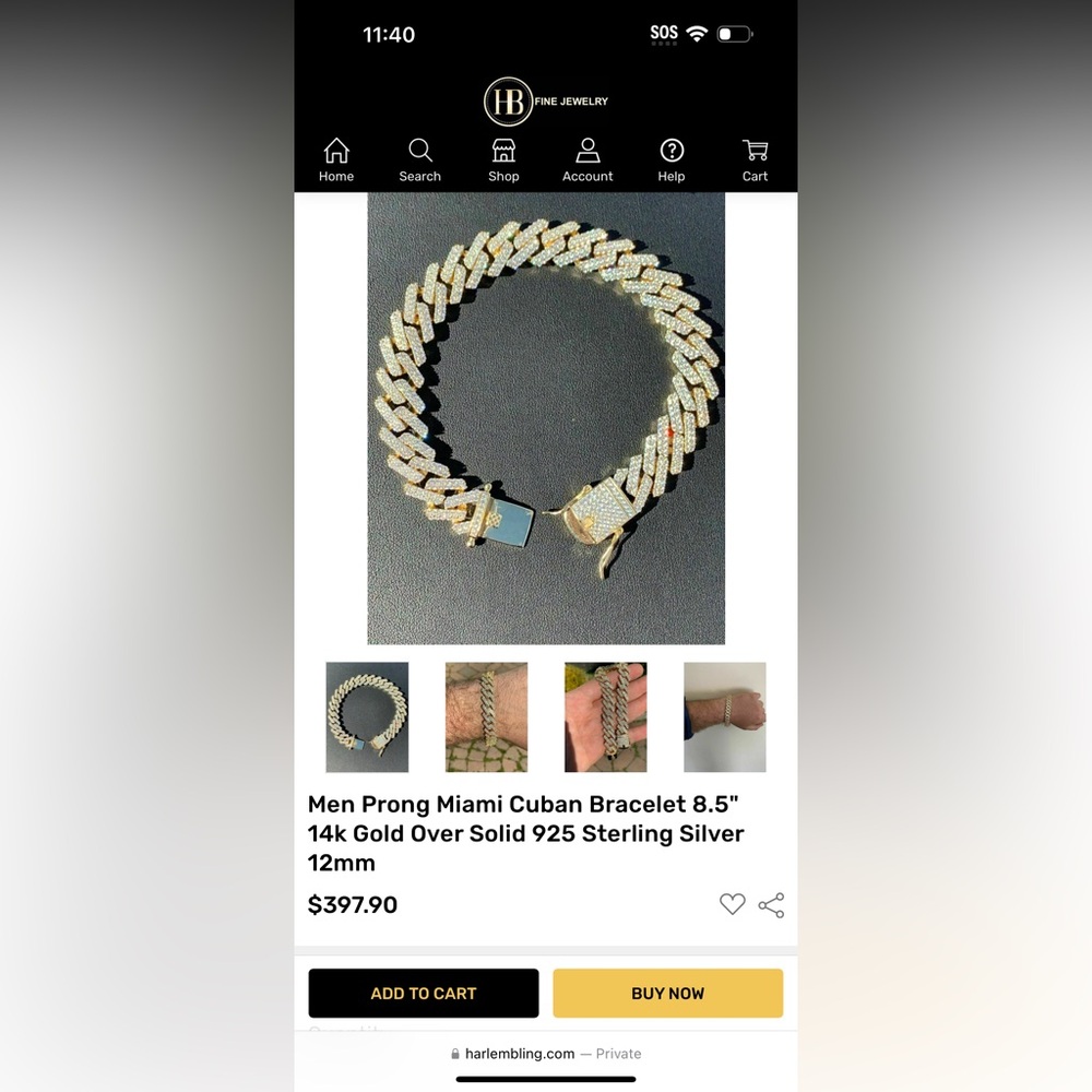 Prong Miami Cuban bracelet